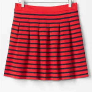 Gap Red/ Blue striped mini skirt size small flirty